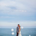 Long Island beach wedding bridal portraits