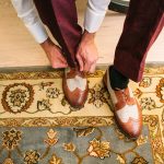 Groom getting ready at a Long Island wedding