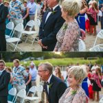 Family at a Long Island beach wedding